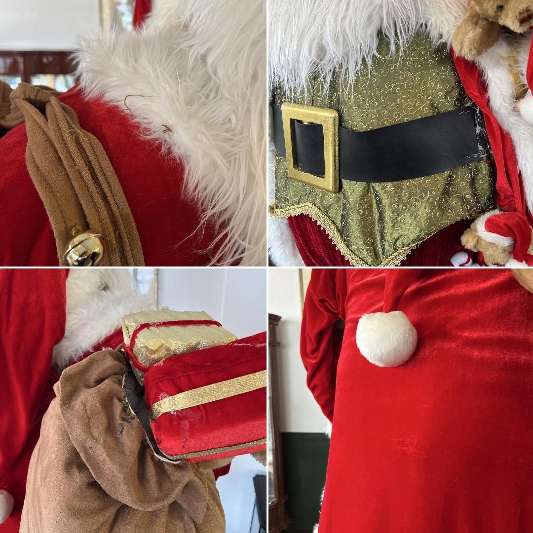 k165 クリスマス 存在感たっぷりのサンタクロースのオブジェ 大型 店舗什器