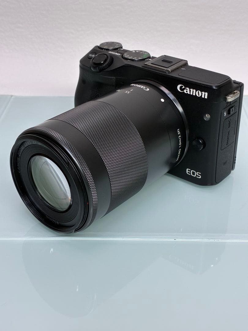 キャノン EOS M3 ミラーレス一眼 ダブルズームEVFキット・他付属品7点