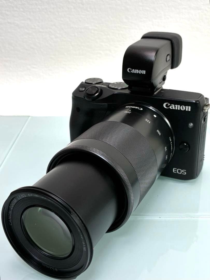 キャノン EOS M3 ミラーレス一眼 ダブルズームEVFキット・他付属品7点