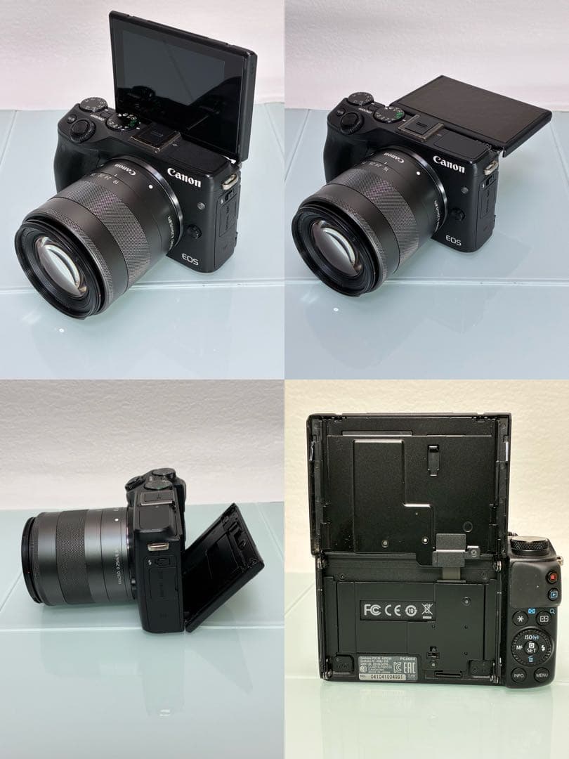 キャノン EOS M3 ミラーレス一眼 ダブルズームEVFキット・他付属品7点