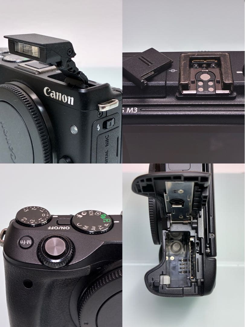 キャノン EOS M3 ミラーレス一眼 ダブルズームEVFキット・他付属品7点