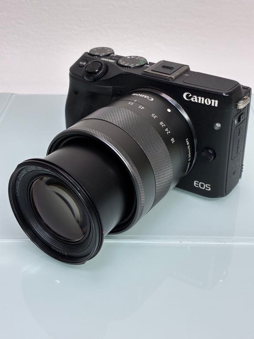 キャノン EOS M3 ミラーレス一眼 ダブルズームEVFキット・他付属品7点