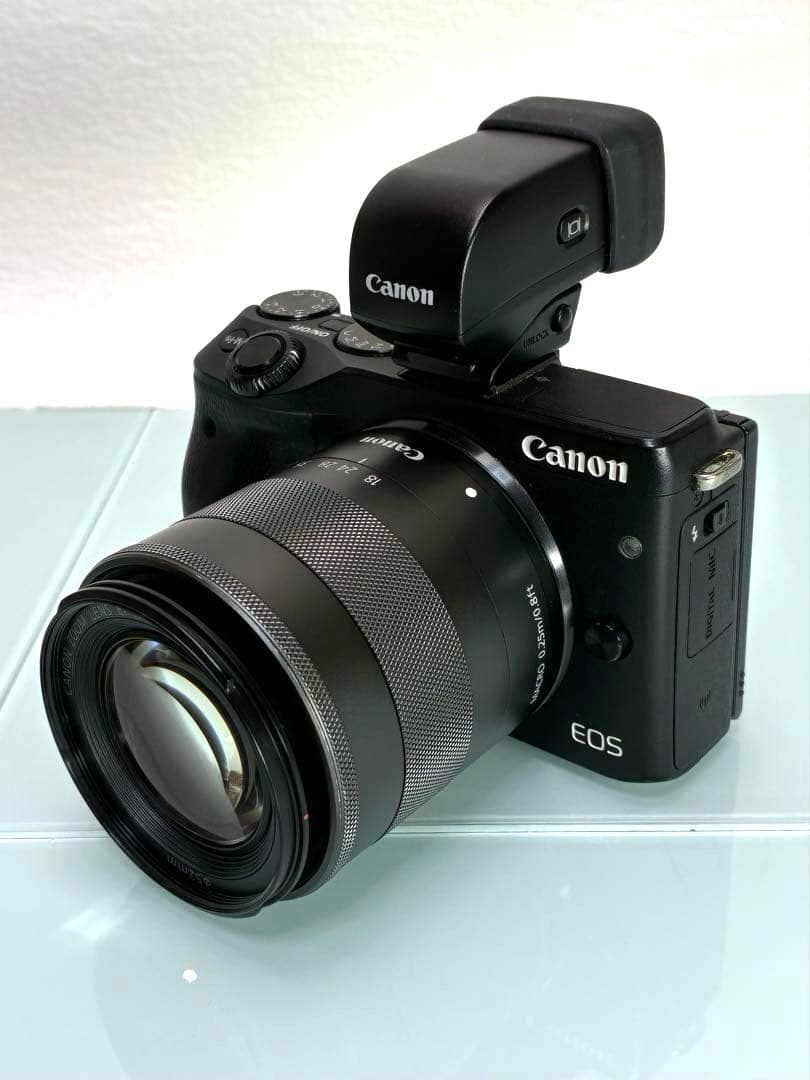 キャノン EOS M3 ミラーレス一眼 ダブルズームEVFキット・他付属品7点