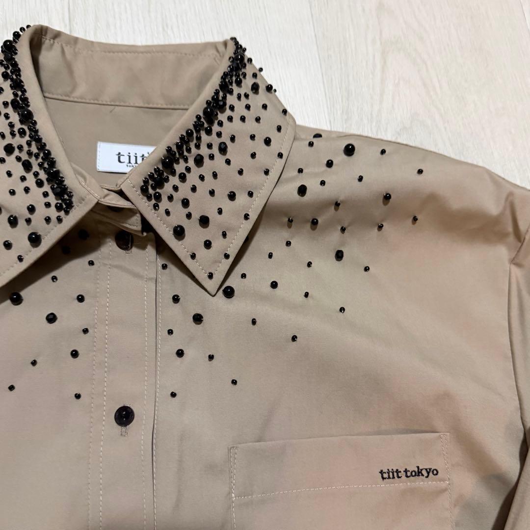 tiit tokyo ビジュークロップドシャツ