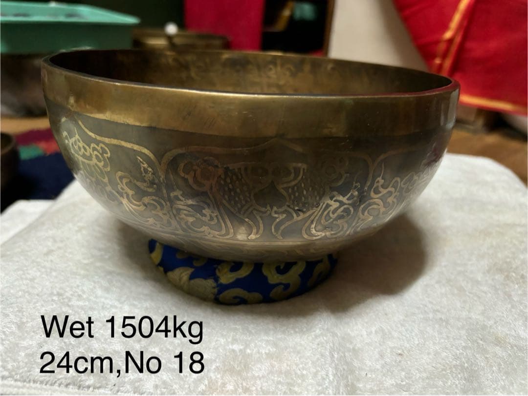 2025 シンギングボウル　金属製装飾ボウル 24cm No 18