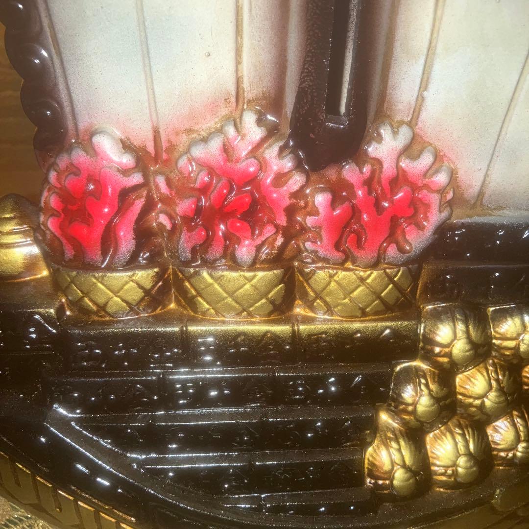 【超特級呪物】陰陽の調和　運気の流れを整える七福神を乗せた鳳凰の宝船　縁起物