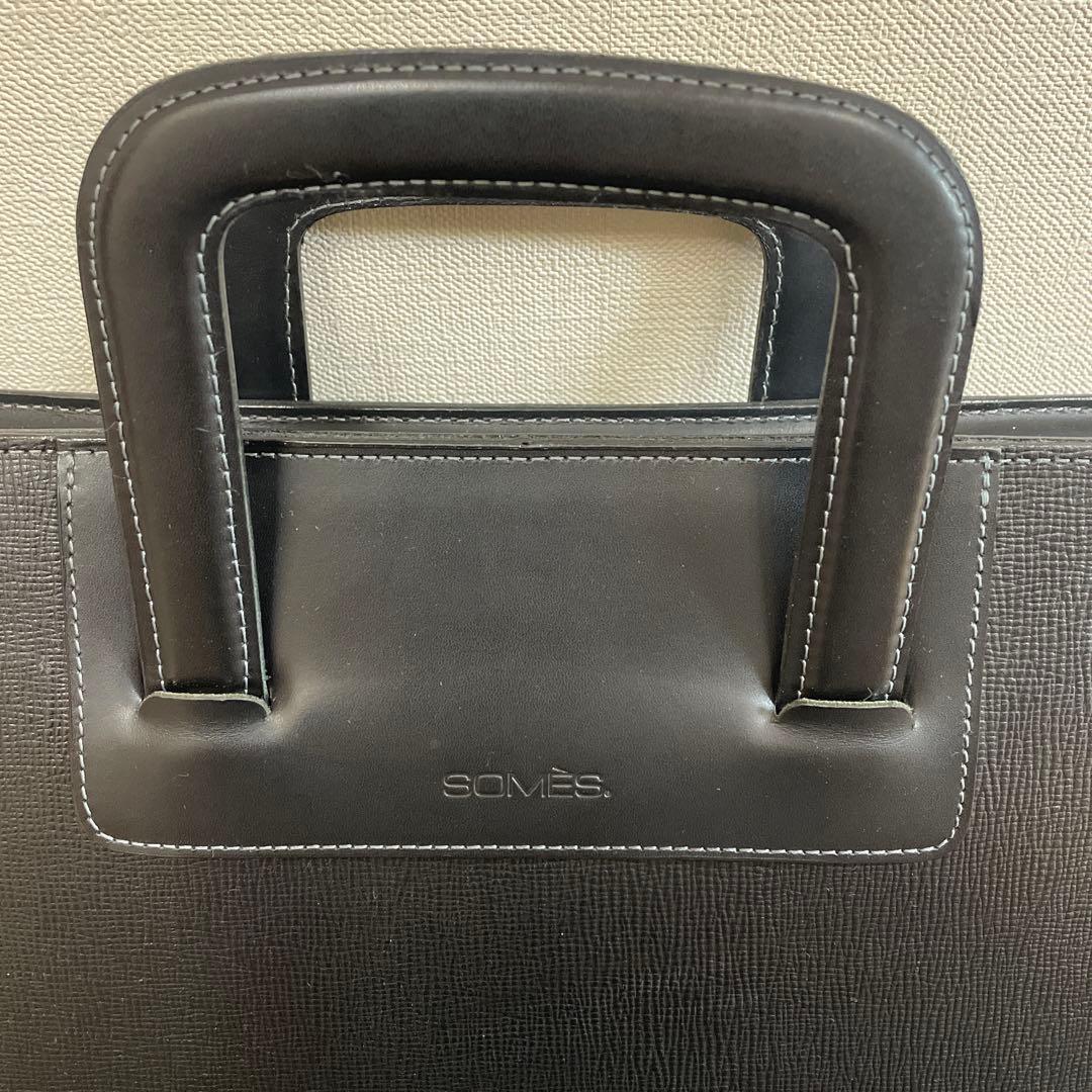 ★SOMES 　SADDLE ソメスサドル 　レザー ビジネスバッグ 黒