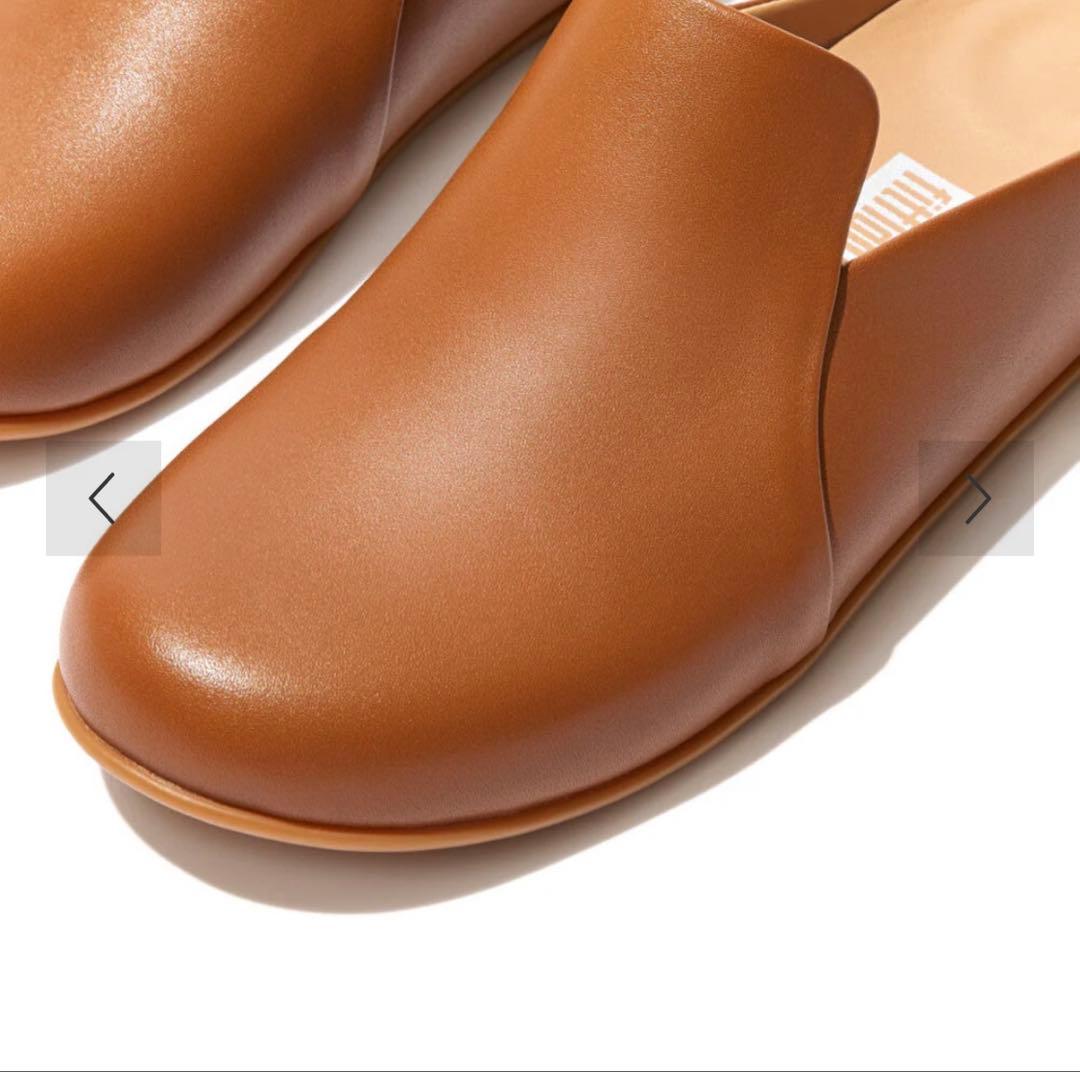 ぺ*け様 【新品未使用】fitflop サボ　レザー　ブラウン　US6 23cm