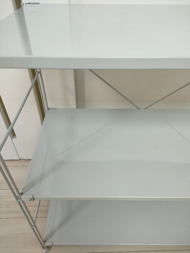 スチールユニットシェルフ ワイド 小 グレー