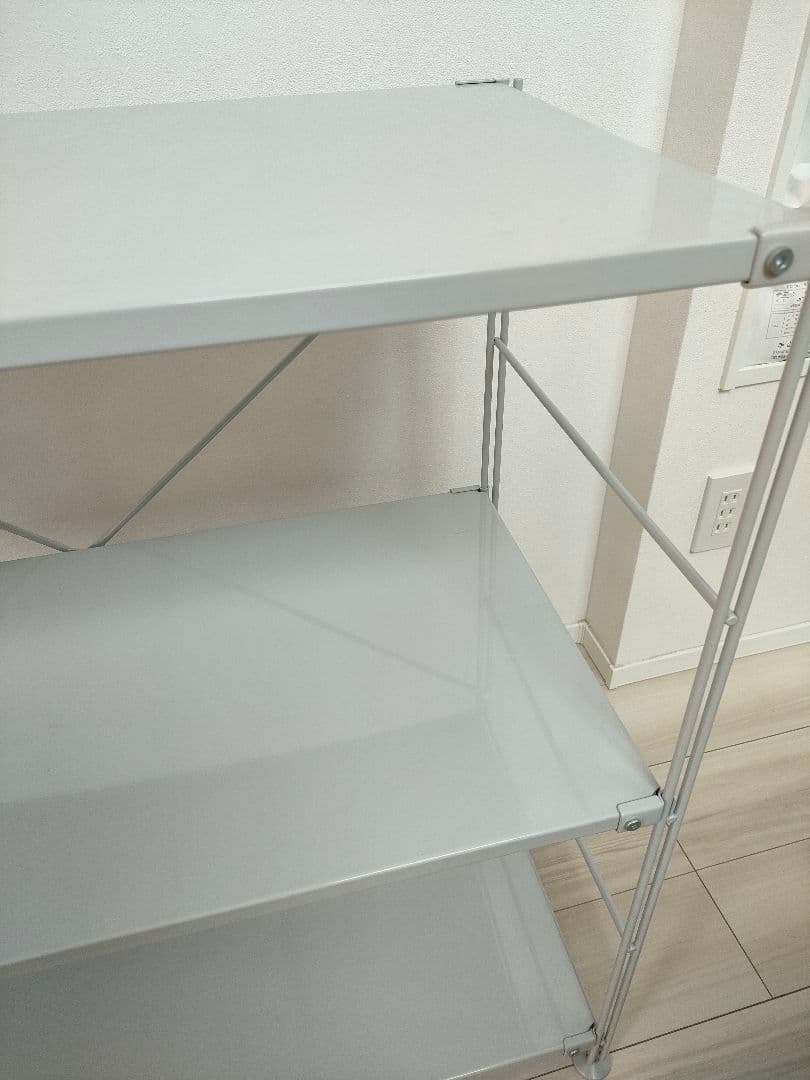 スチールユニットシェルフ ワイド 小 グレー