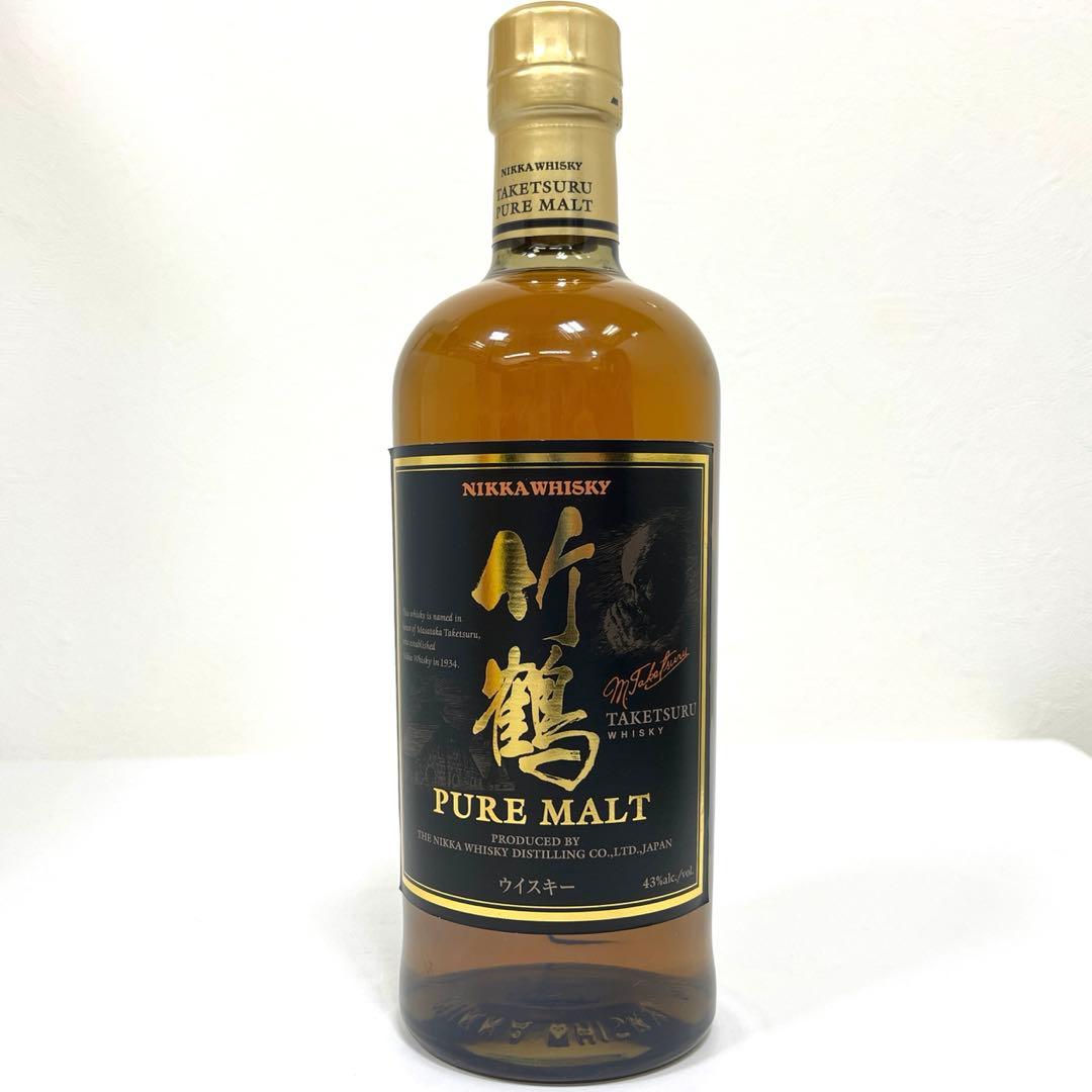 ★未開栓★ニッカ 竹鶴 ピュアモルト 黒ラベル 43% 700ml