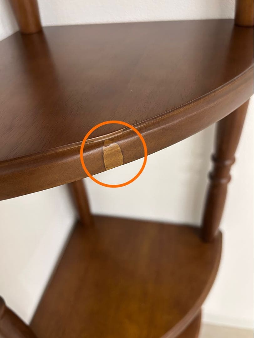 新品☆コーナーラック 昭和レトロ 4段 木製ラック オープンラック 飾棚 鉢置き