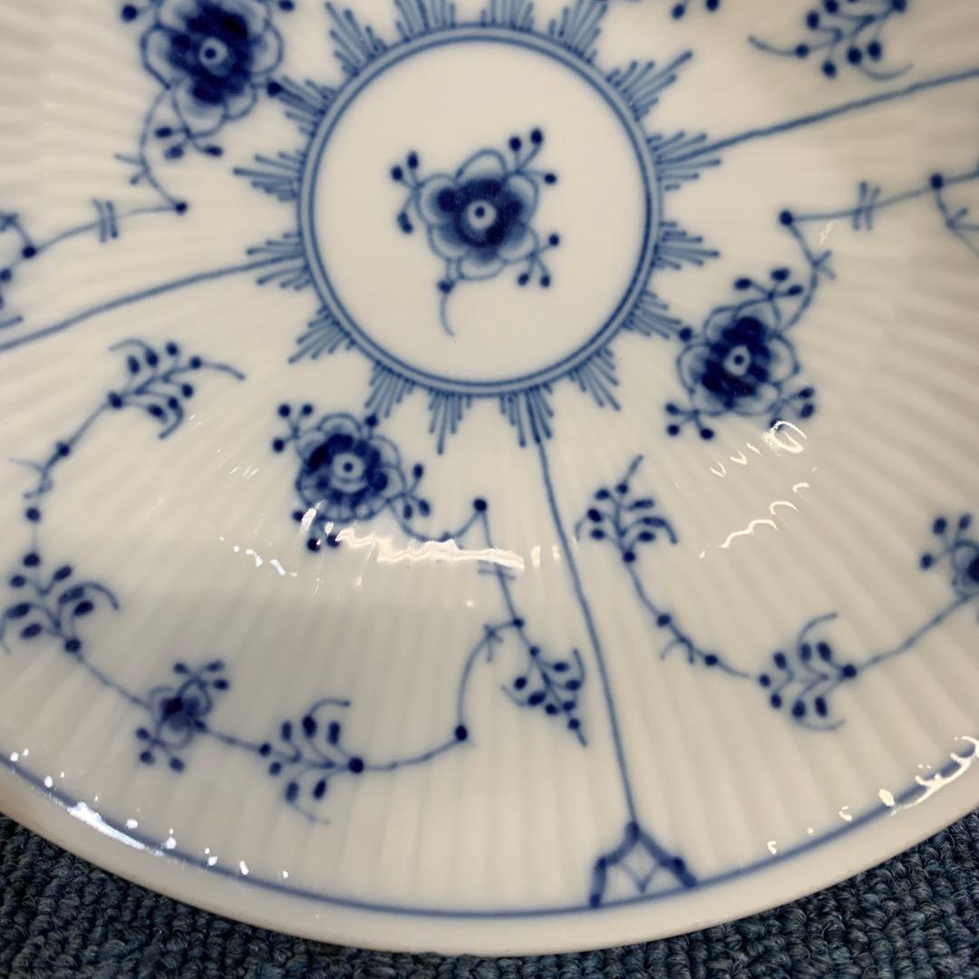 7 ロイヤルコペンハーゲン ブルーフルーテッドプレイン ボウル　15.5センチ