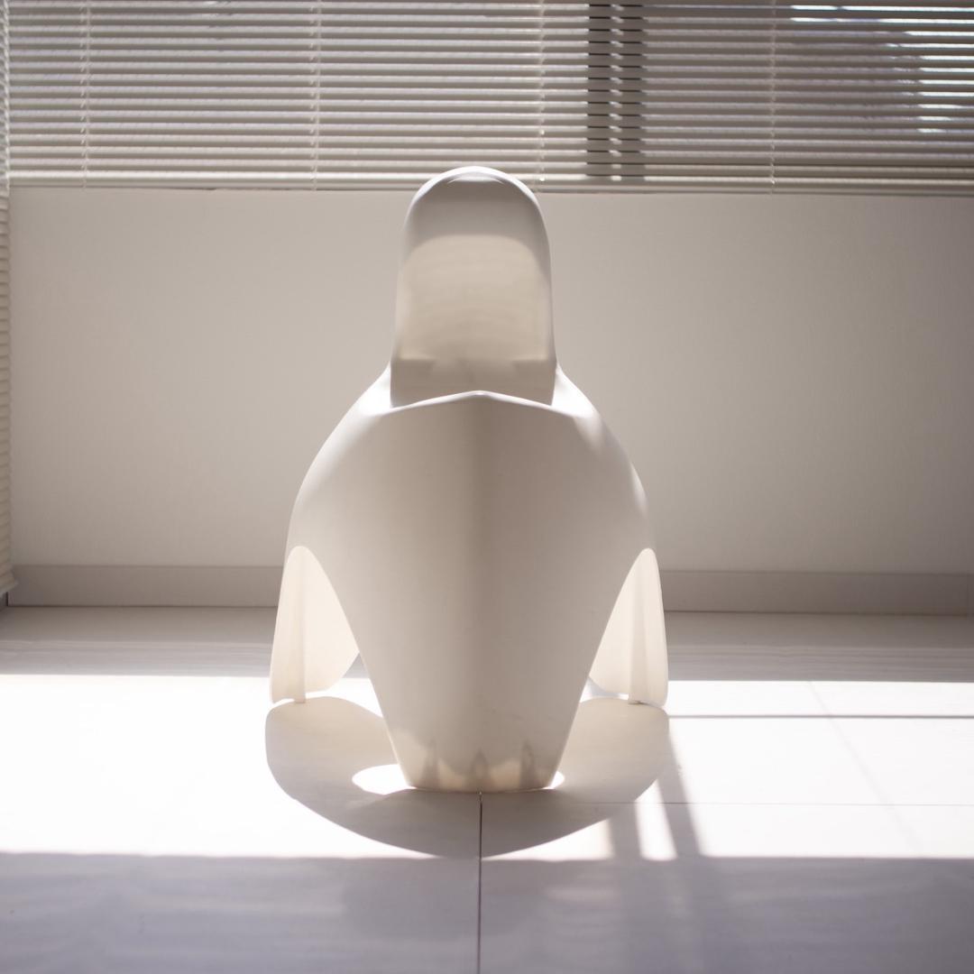 ぽよんとしたチェア ホワイト