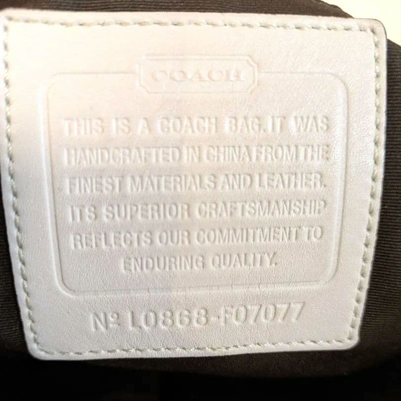 COACH Shoulder Bag Signature WHITE コーチ