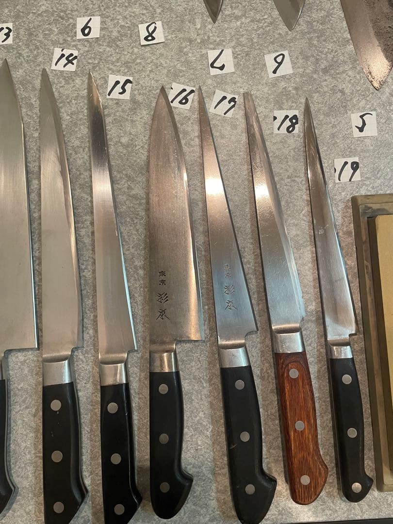 包丁　魚屋引退20本セット売り　希望価格コメントで正本　杉本　有次　正明　牛刀
