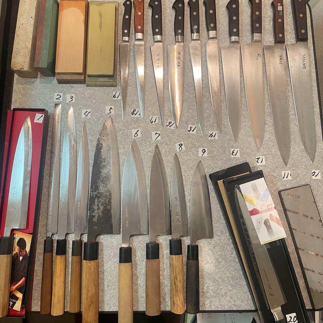 包丁　魚屋引退20本セット売り　希望価格コメントで正本　杉本　有次　正明　牛刀