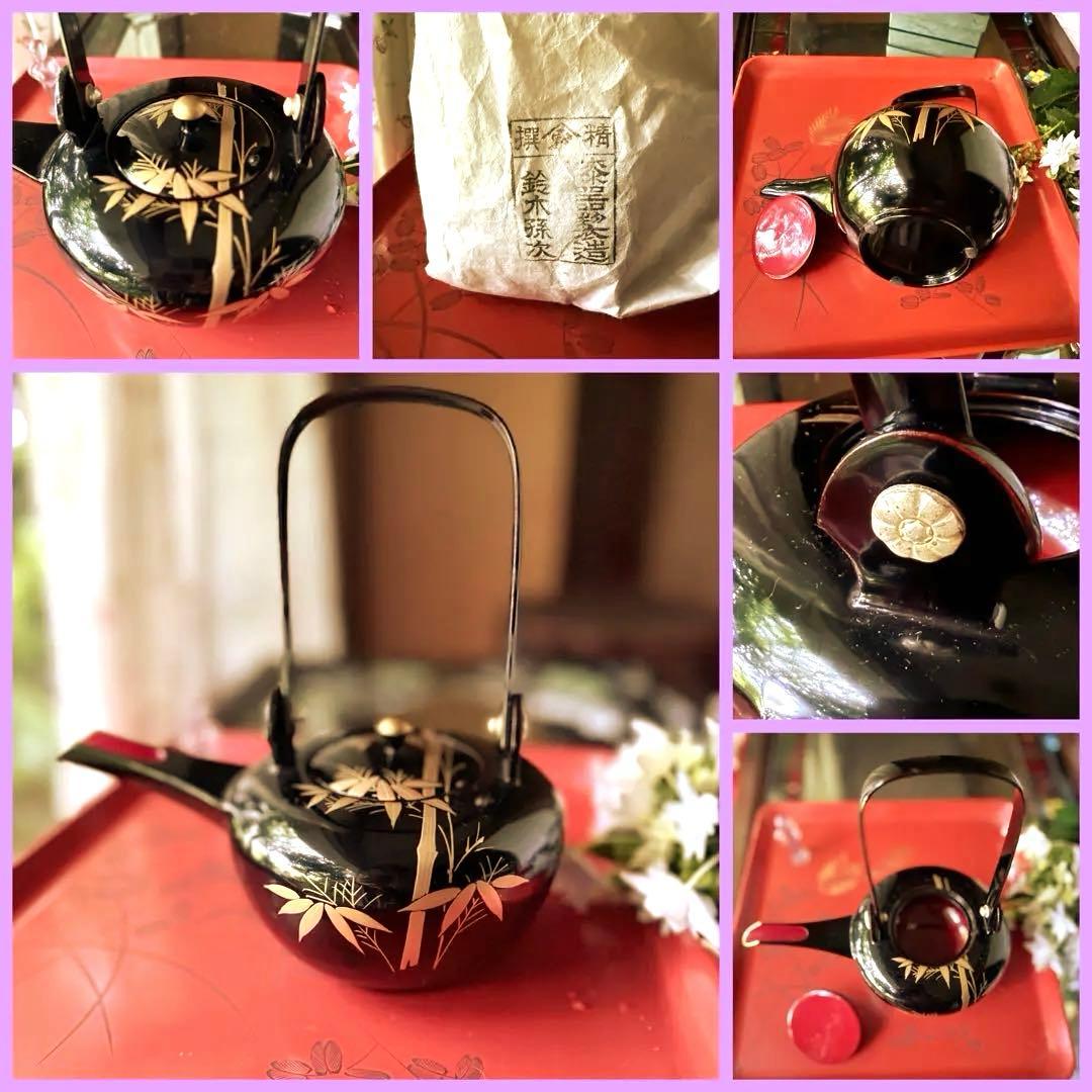 2192様感謝‼️JAPAN輪島塗お屠蘇器七つ揃い『松竹梅鶴』塗師松竹梅落款元箱入