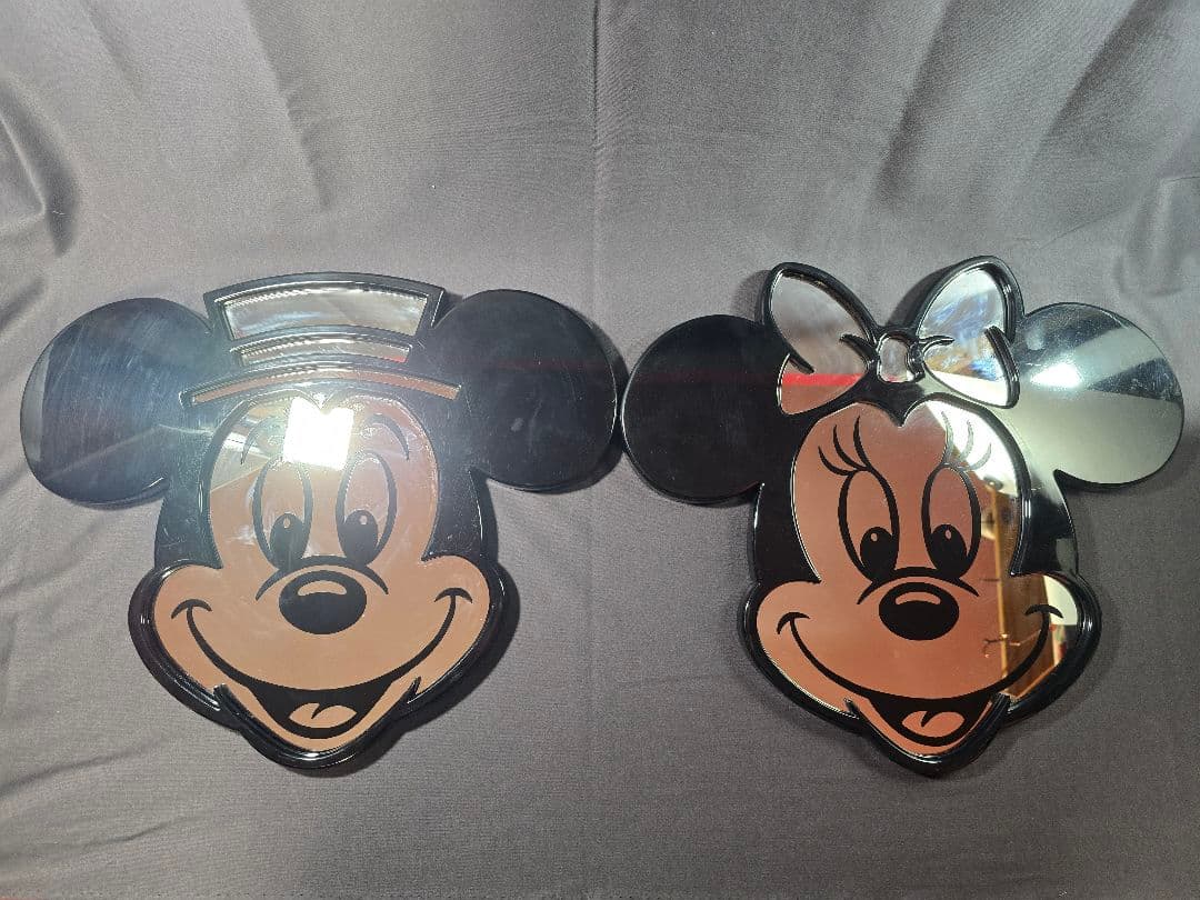 ミッキーマウス ミニーマウス 壁掛け 顔鏡 ウォールミラー 東京ディズニーランド