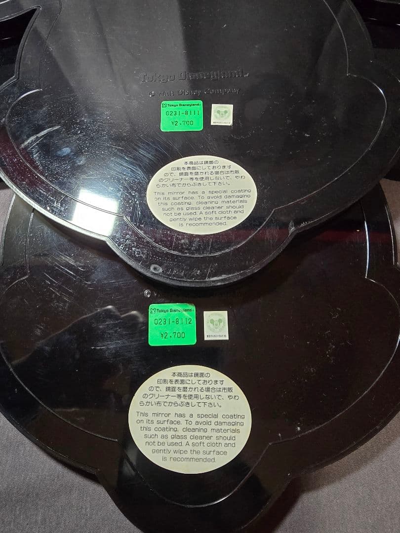 ミッキーマウス ミニーマウス 壁掛け 顔鏡 ウォールミラー 東京ディズニーランド