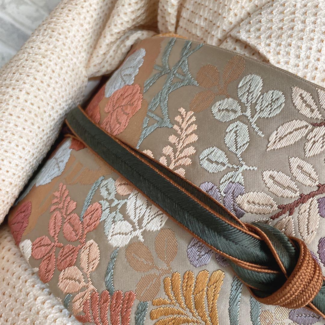 訪問着　フルセット　葉　絞り　着物　付け下げ　P1