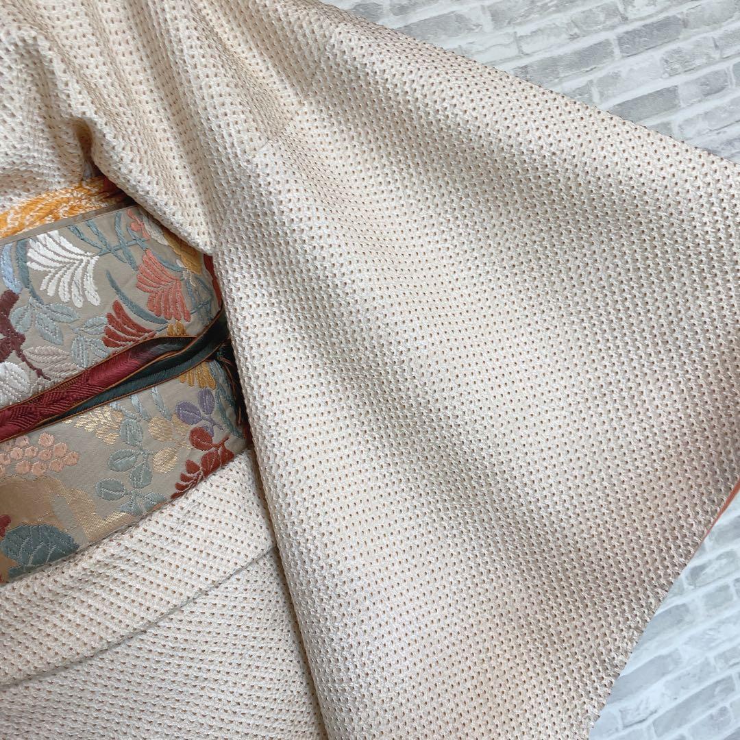 訪問着　フルセット　葉　絞り　着物　付け下げ　P1