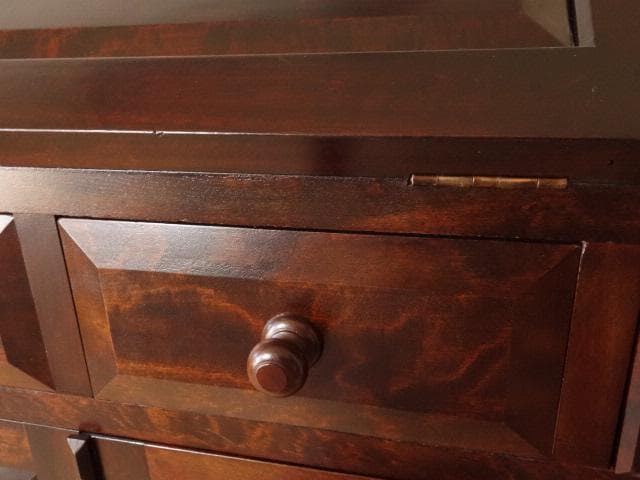 民芸家具　ライティングビューロー　再塗装済　ＵＳＥＤ