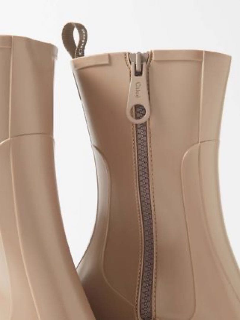 【美品】Chloe Betty レインブーツ ベージュ 長靴