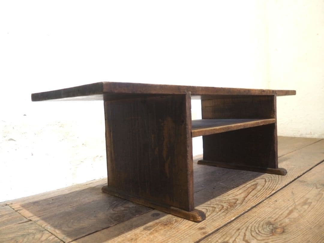 1293 ヴィンテージ　レトロな文机　ローテーブル　展示台　古家具　古道具