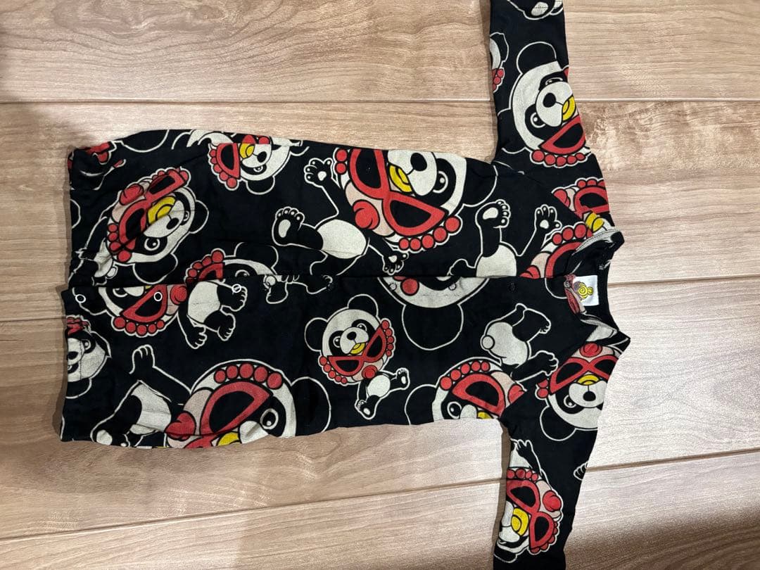 ヒスミニ ロンパース パンダ フェイス