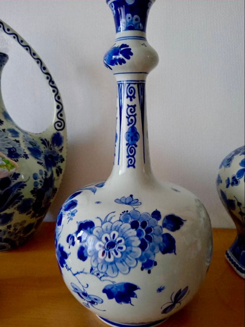 デルフト オランダ　壺　花瓶　美品