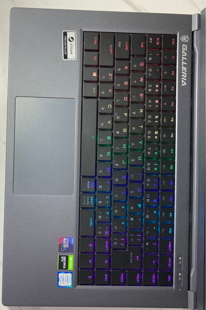 Windowsノート本体 Galleria GCR1660TGF i7-9750H GTX1660Ti