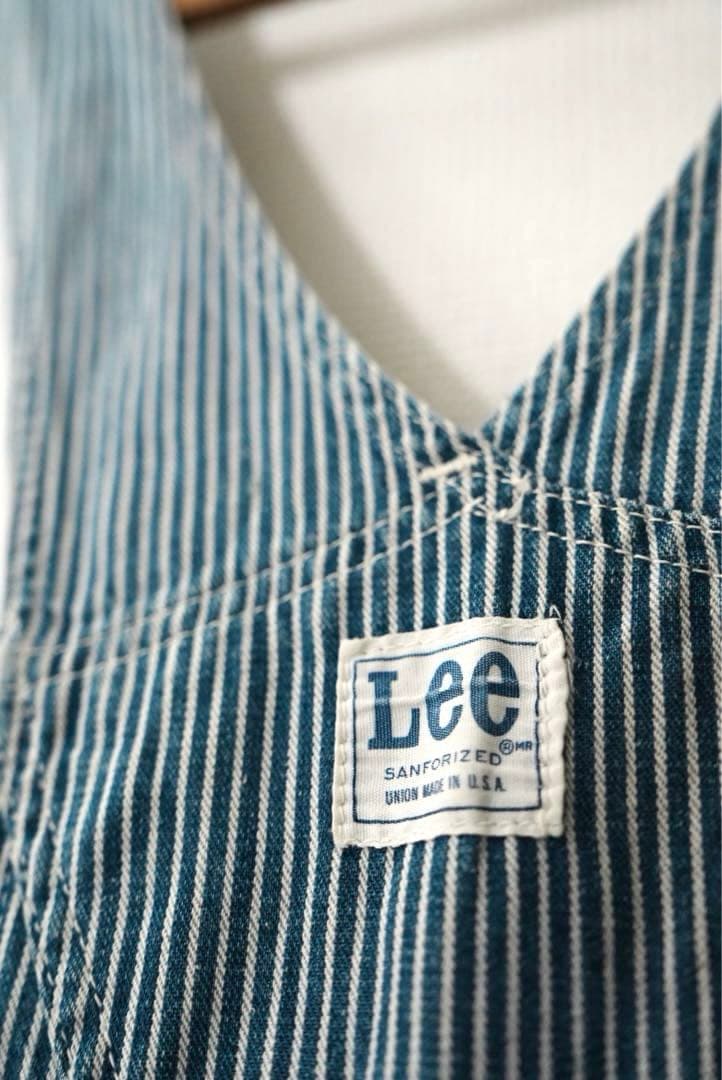 60s 70s ヴィンテージ Lee オーバーオール ヒッコリー