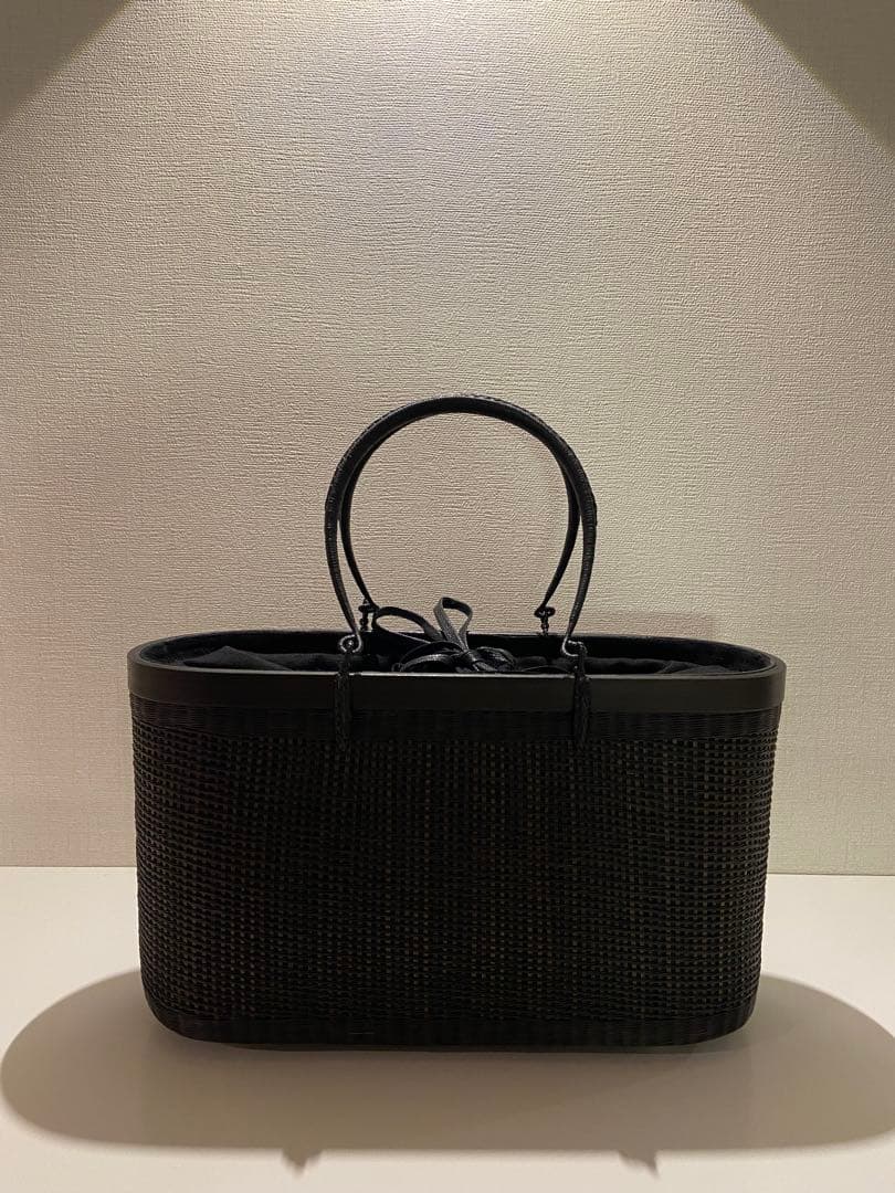 【新品】 タイ王室御用達　高級　プラニー工房　茶籠 竹　着物　かごバック 夏