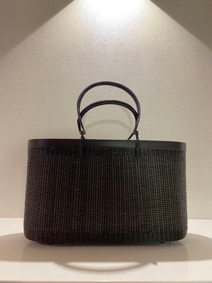 【新品】 タイ王室御用達　高級　プラニー工房　茶籠 竹　着物　かごバック 夏