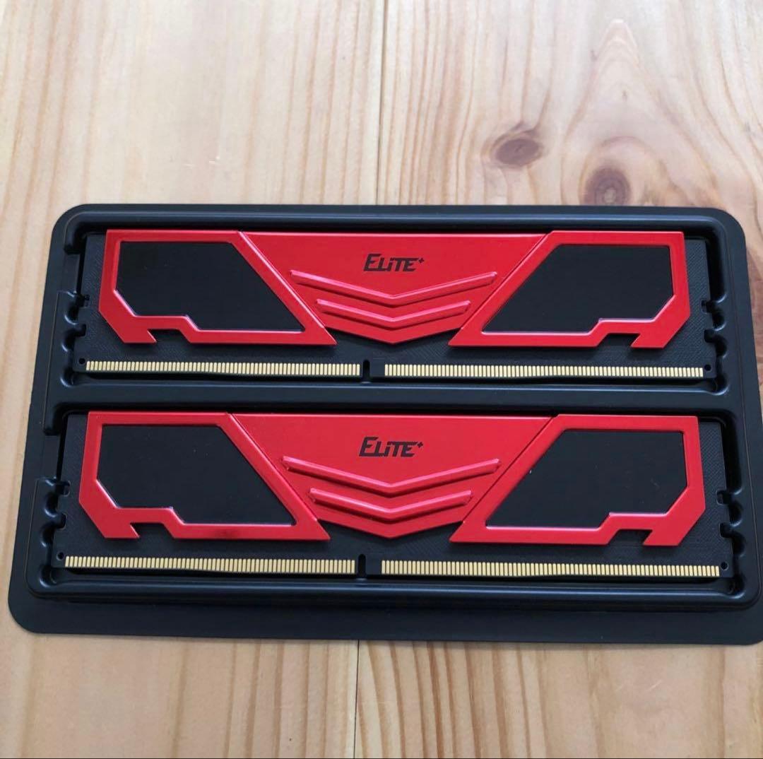 メモリー TeamElitePlus DDR4 3200MHz 16GB(8GB x 2)