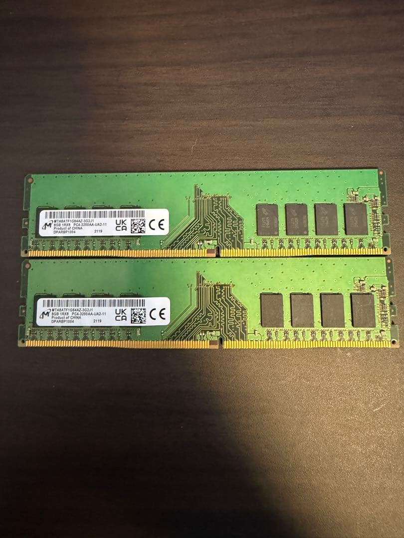 メモリー Micron DDR4-3200 8x2 16GB