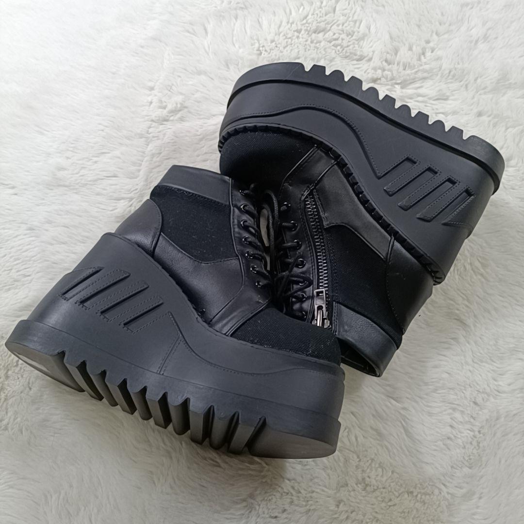 新品✨DEMONIA ウェッジソールブーツ 厚底スニーカー STOMP-10