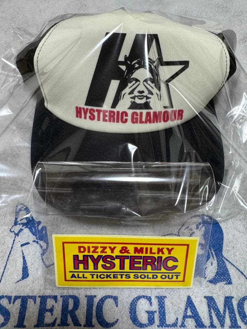 大人気！ヒステリックグラマー メッシュキャップ【STAR EVIL】黒