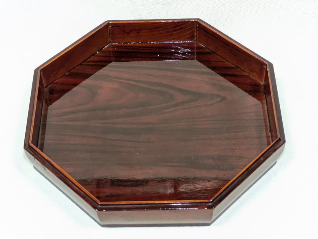 八角木製九節板(クジョルパン) 螺鈿漆器 貝細工 お節正月 縁起物 韓国