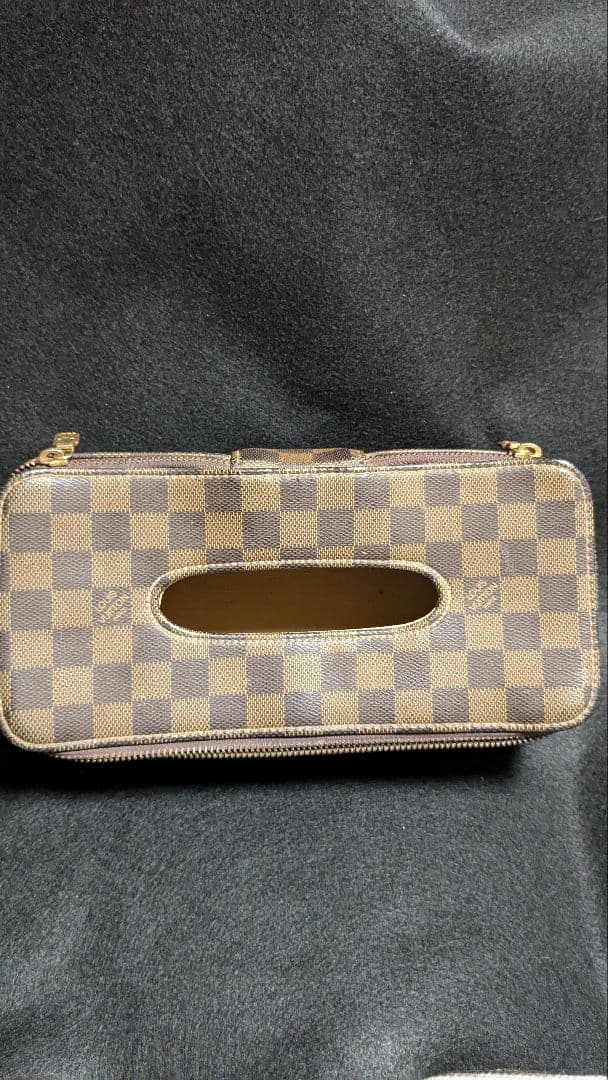 ダミエ柄 ティッシュボックス