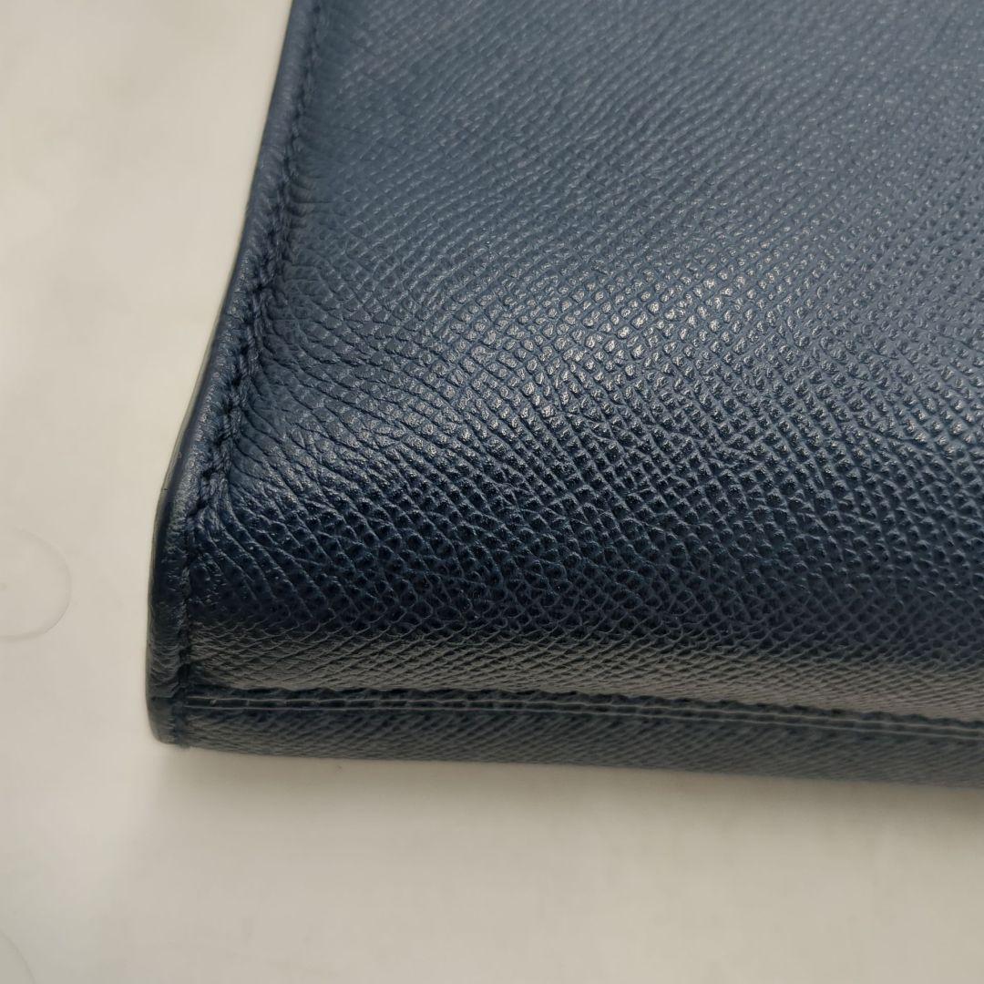 美品 ブルガリ ブルガリマン ショルダー バッグ メッセンジャー ネイビー