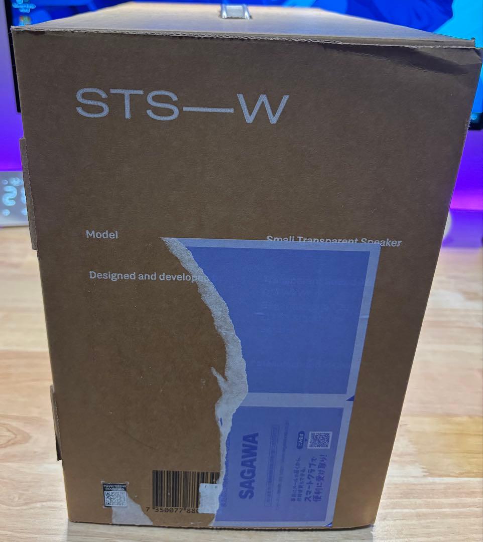 TRANSPARENT スモール トランスペアレント スピーカー ホワイト