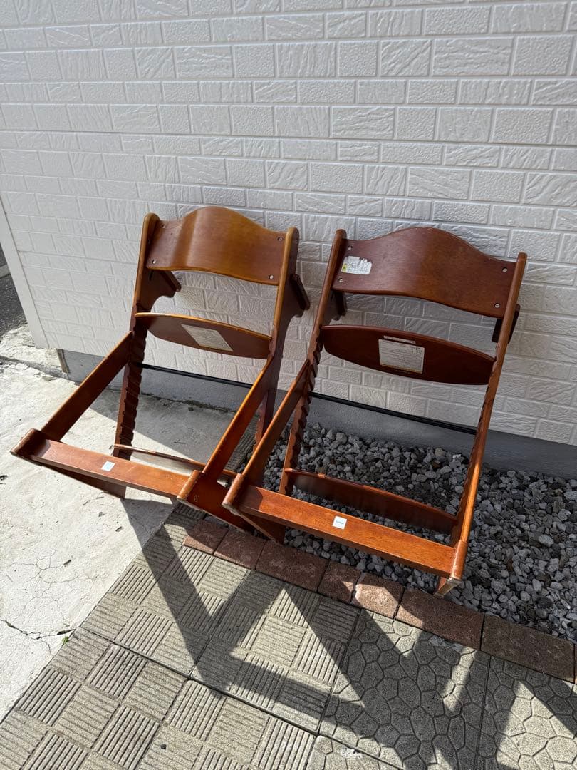 2脚 オマケ付 KATOJI カトージ プレミアムベビーチェア 木製ハイチェア