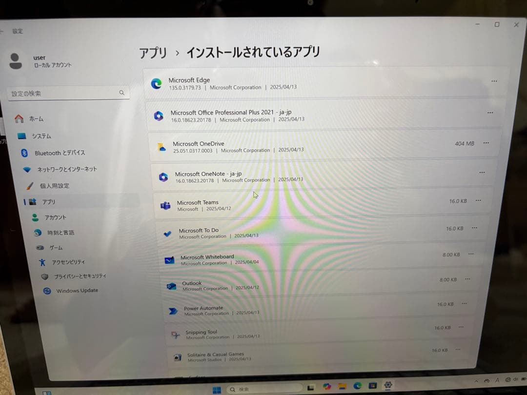 【準新品・12世代】Surface Laptop5 8G/512G Office