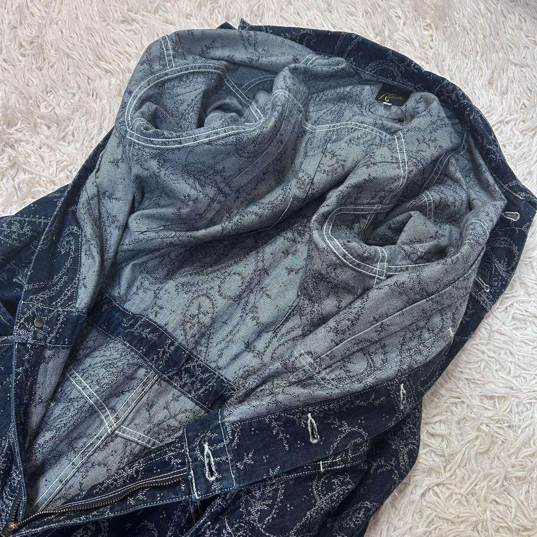 希少✨NEEDLES ペイズリーオールインワン M ネイビー