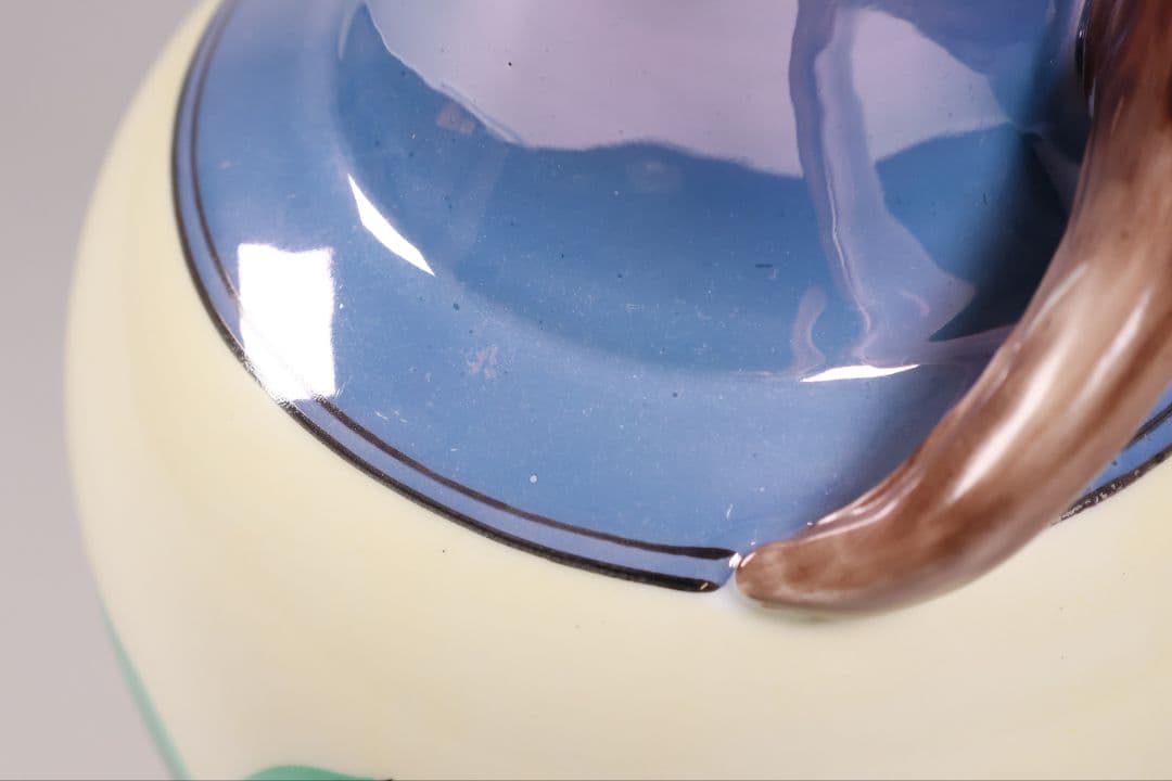 【CM312】オールドノリタケ 鳥 花瓶 ラスター彩 オウム インコ 花器