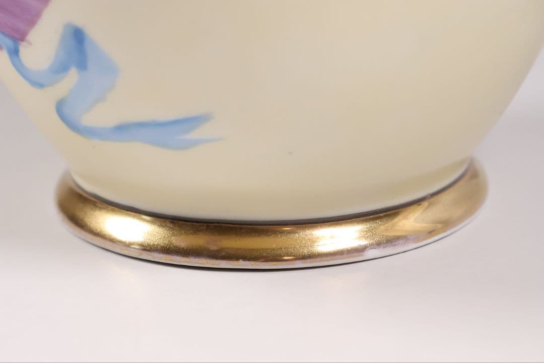 【CM312】オールドノリタケ 鳥 花瓶 ラスター彩 オウム インコ 花器