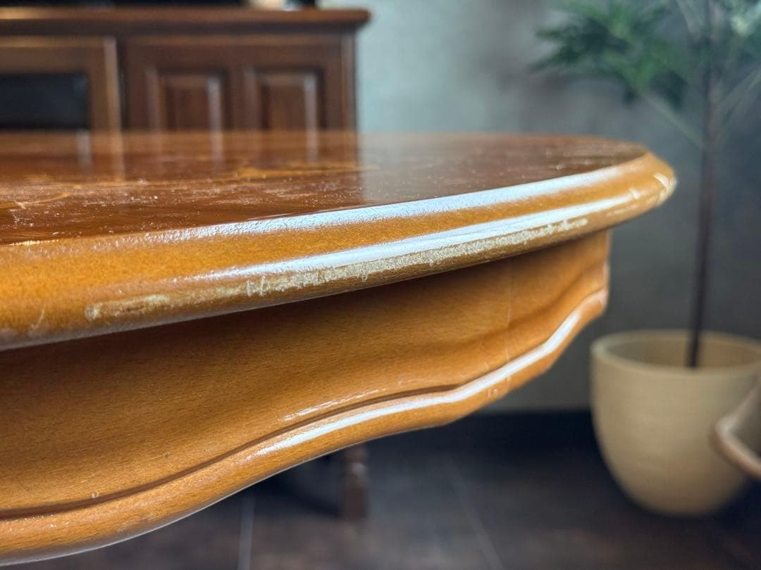 希少　象嵌　丸テーブル　センターテーブル　ラウンドテーブル　クラシック　RZ