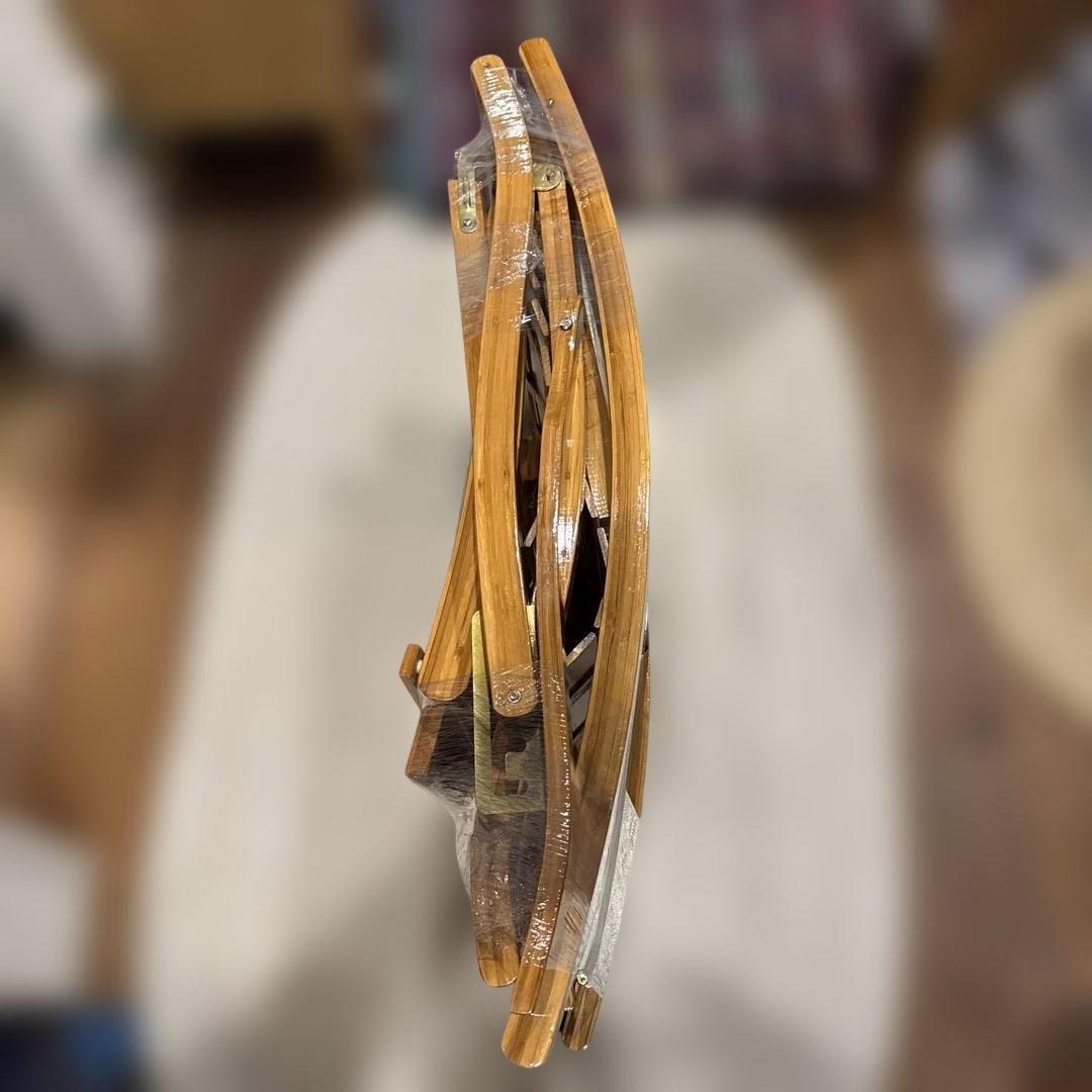 竹製ロッキングチェア ラウンジチェア